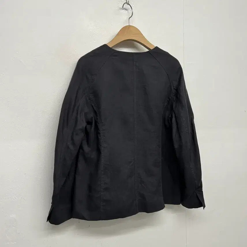 [BUNJANG] Aga Round Neck Linen Jacket / Aga 라운드넥 린넨 자켓