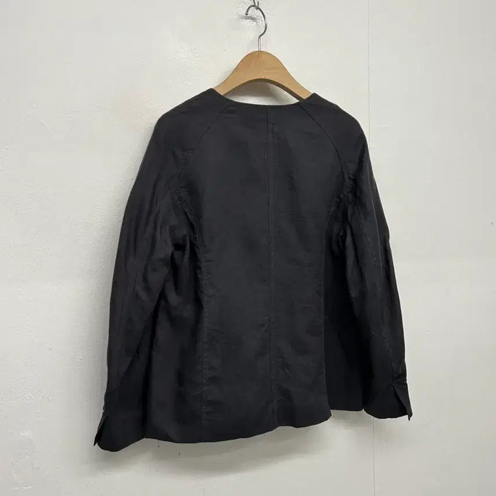 [BUNJANG] Aga Round Neck Linen Jacket / Aga 라운드넥 린넨 자켓