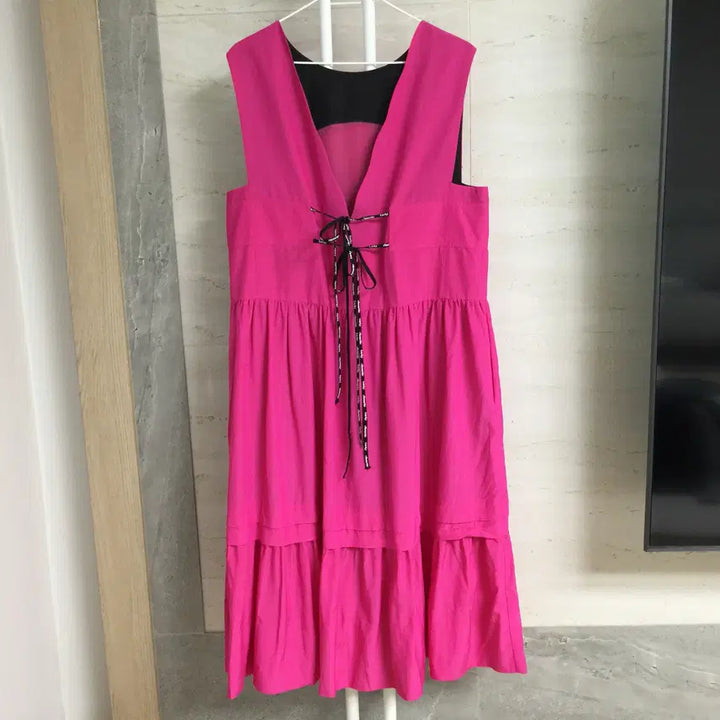[BUNJANG] Lucky Chouette String Tiered Long Dress / 럭키슈에뜨 스트링 캉캉 롱 원피스 55