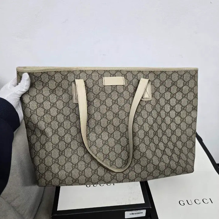 [BUNJANG] Gucci Signature Tote Shoulder Bag / [보증서 정품] 구찌 시그니처 토트 숄더백