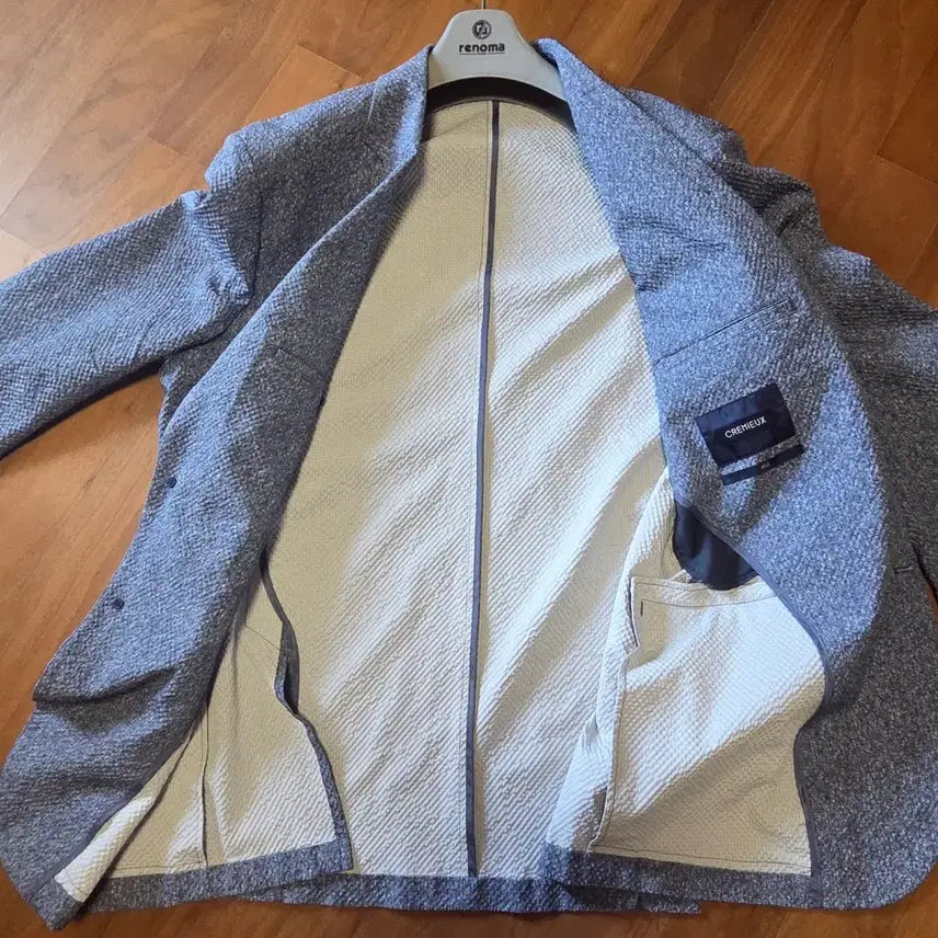 [BUNJANG] Cremieux Blue Tone Tweed Jacket / CREMIEUX 크레뮤 블루톤 트위드 자켓