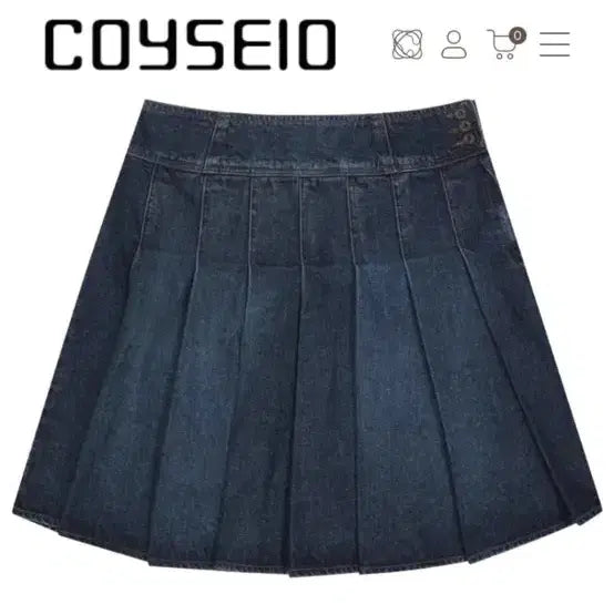 [BUNJANG] Koiseyo Denim Pleated Skirt / 코이세이오 데님 플리츠 스커트