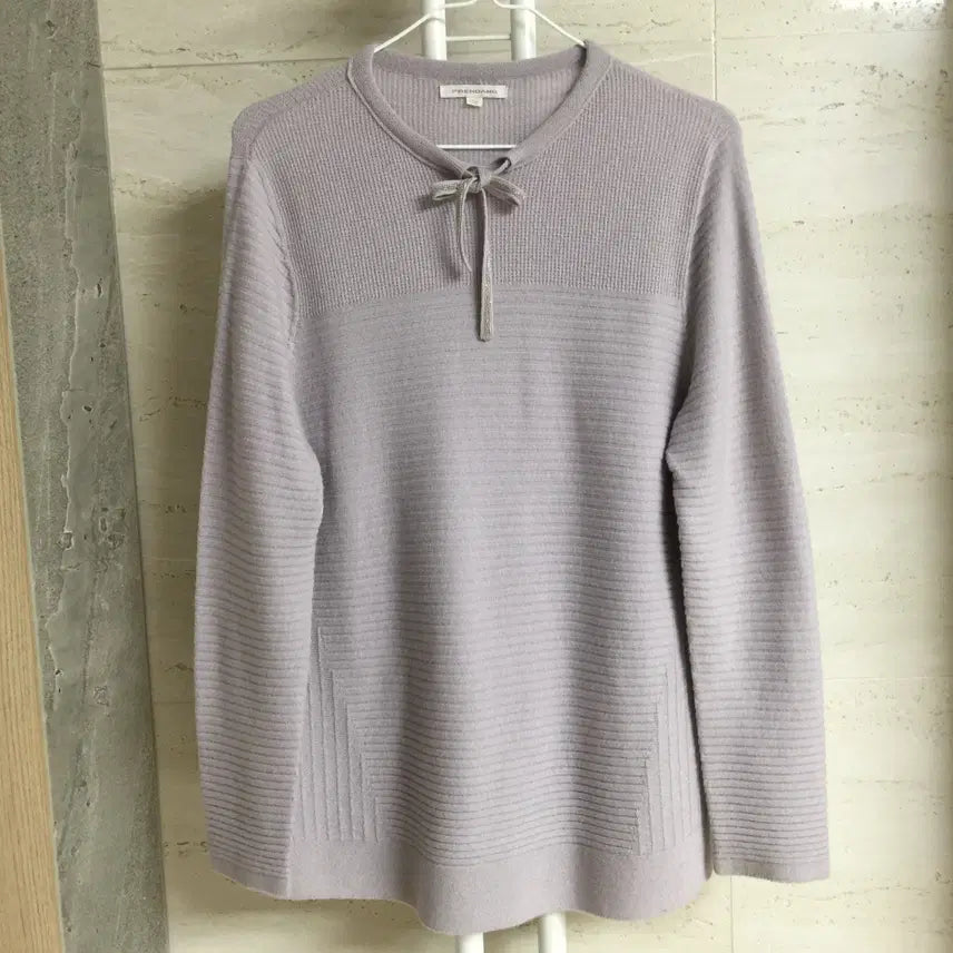 [BUNJANG] Preen Ribbon Wool Knit Sweater / 쁘렝땅 리본 울 니트 100