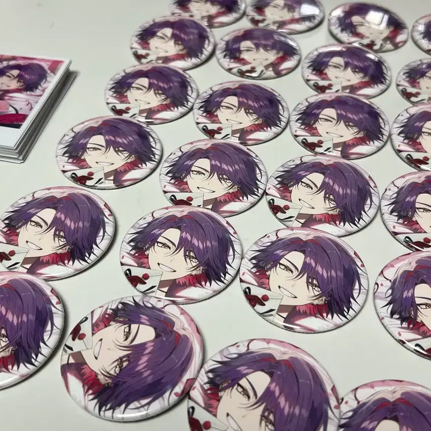 [BUNJANG] Watarai Hibari 2024 Birthday Can Badge &amp; Cheki Set / 니지산지 와타라이히바리 2024생일 캔뱃지 체키 셋트 24개