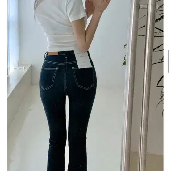 [BUNJANG] Modern Robe Raw Denim Bootcut Jeans (Long M) / 모던로브 생지부츠컷데님 롱m