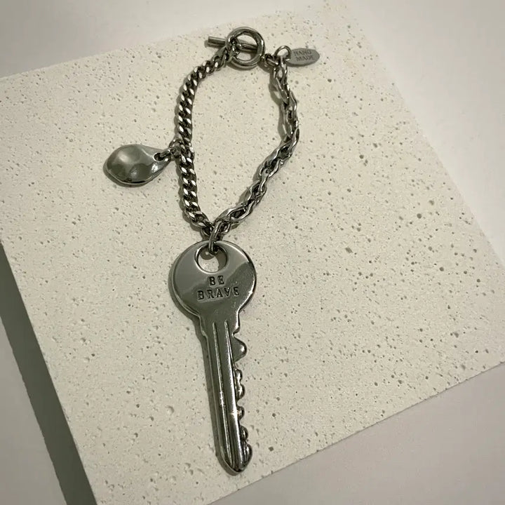 [BUNJANG] Handmade Keyring with Key Fragment Message / 열쇠 한 조각 메시지 핸드메이드키링
