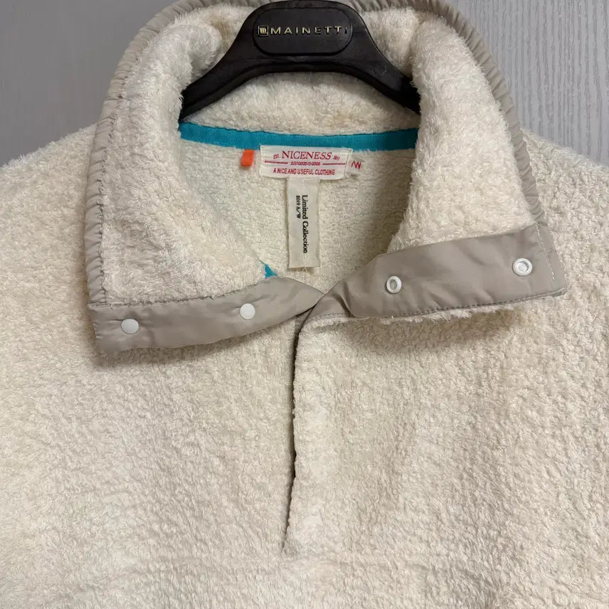 [BUNJANG] NICE NESS Wild Silk Boa Pullover Blouson / [L]나이스네스 Dewey 와일드 실크 보아 풀오버 블루종