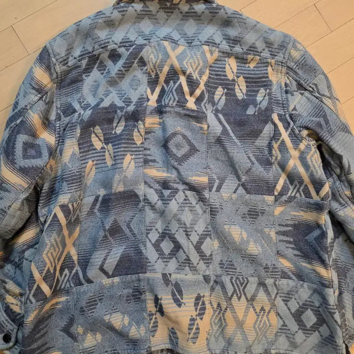 [BUNJANG] RRL Patchwork Aztec Pattern Shirt Jacket Outerwear XXL / RRL 랄프로렌 / 패치워크 셔츠형 아우터 자켓 / XXL