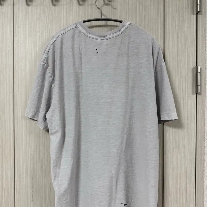 [BUNJANG] Polytelu 25ss Reverse Tee Light Gray Damaged Version / [3]폴리테루 25ss 리버스티 라이트그레이 데미지드ver