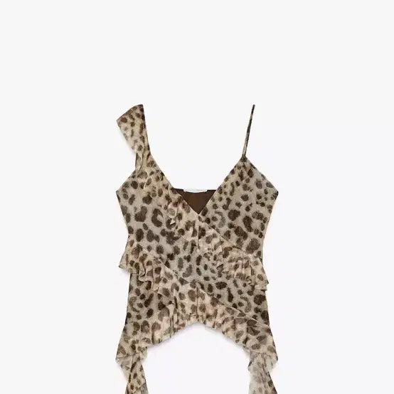 [BUNJANG] ZARA Leopard Sleeveless Top / 자라 레오파드탑