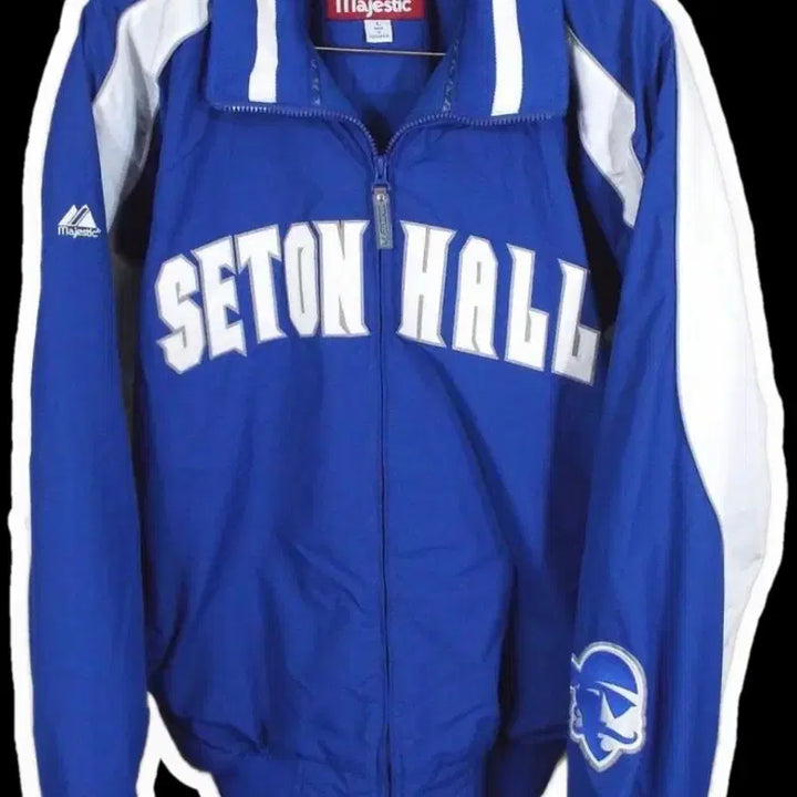 [BUNJANG] Majestic Satin Pirates NCAA Jacket / 마제스틱 세튼홀 파이러츠 NCAA 자켓