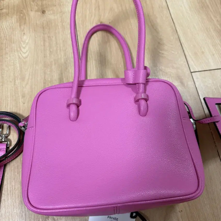 [BUNJANG] Rosa.K Pink Tote Bag with Detachable Strap / 로사케이 핑크 토트백