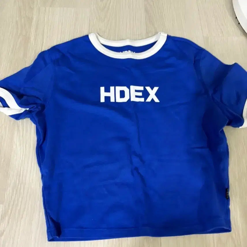 [BUNJANG] HDEX Blue Short Sleeve T-shirt / HDEX 파란색 반팔 티셔츠