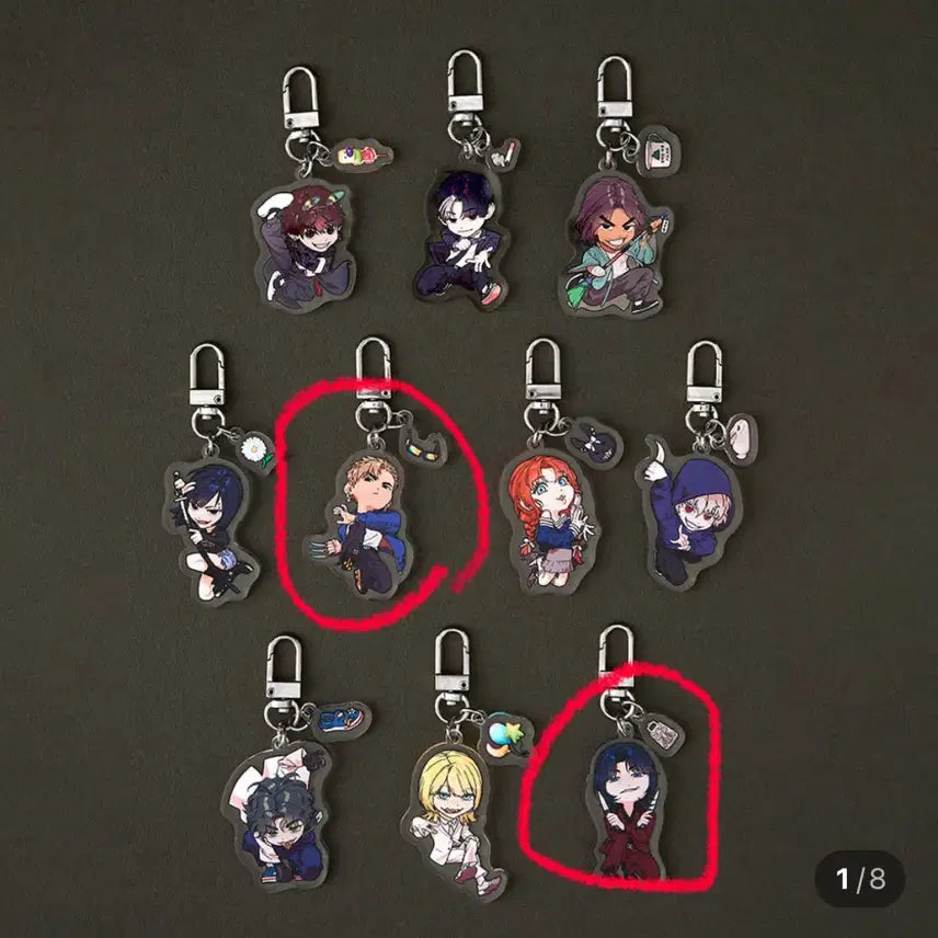 [BUNJANG] Killer Bedro Random SD Acrylic Keyring / 킬러 배드로 랜덤 SD 아크릴 키링 판매/교환