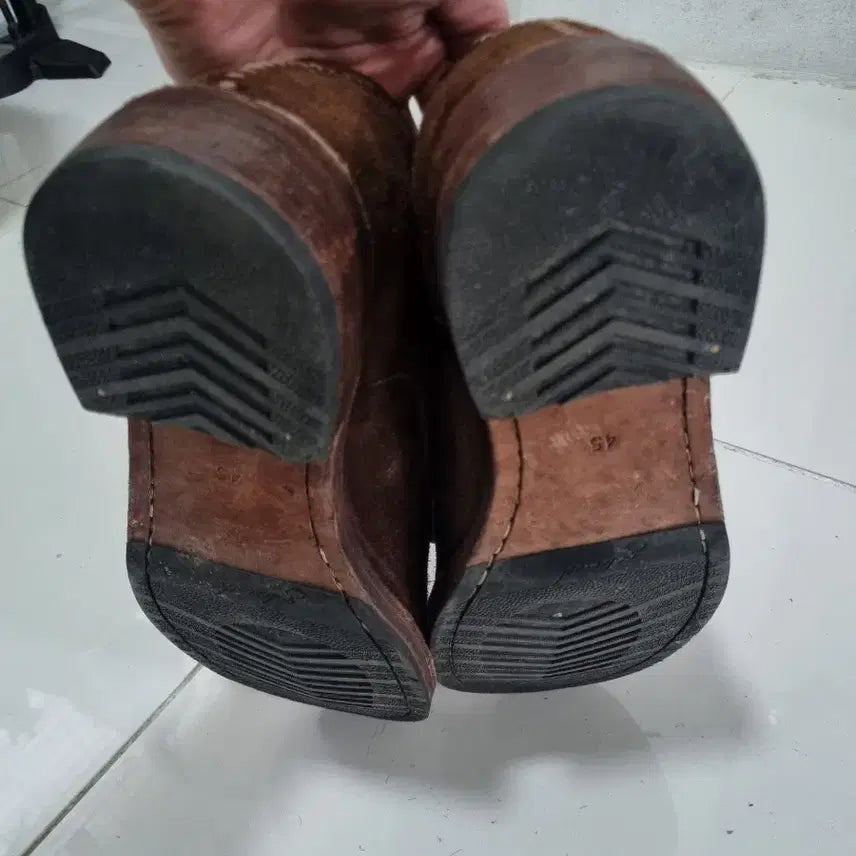 [BUNJANG] Gourmet Competitor Brown Leather Shoes / 골멧 컴피더비 브라운 285