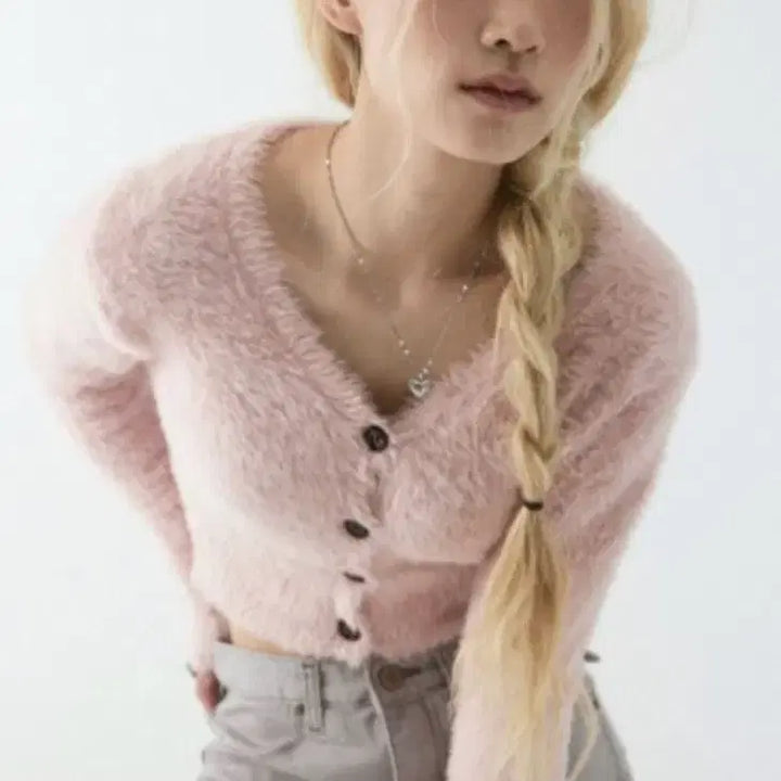 [BUNJANG] Az on Macaron Cardigan Pink / 애즈온 마카롱 가디건 핑크