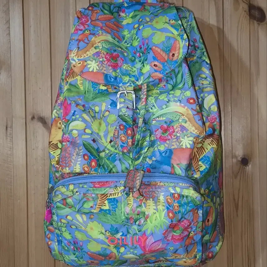 [BUNJANG] Oilily Flower Backpack / 오일릴리 플라워 백팩