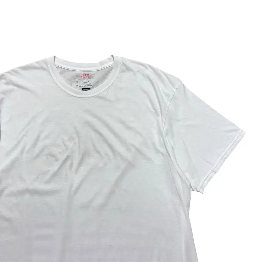 [BUNJANG] Supreme x Haynes White T-Shirt / 슈프림 헤인즈 흰색 반팔 티셔츠