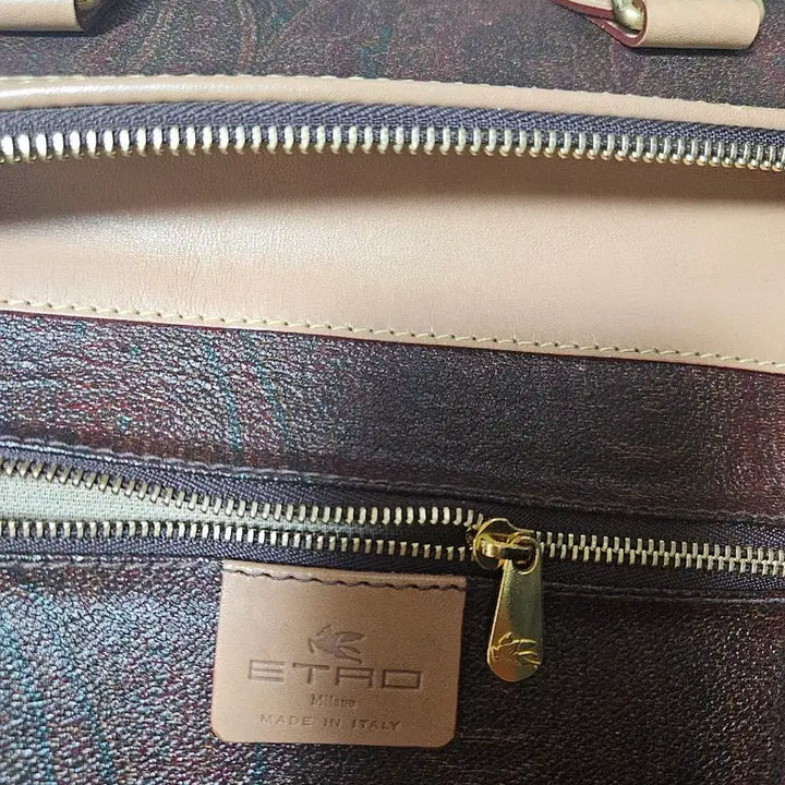 [BUNJANG] Etro Paisley Boston Bag Brown / 에트로 페이즐리 보스턴백 브라운