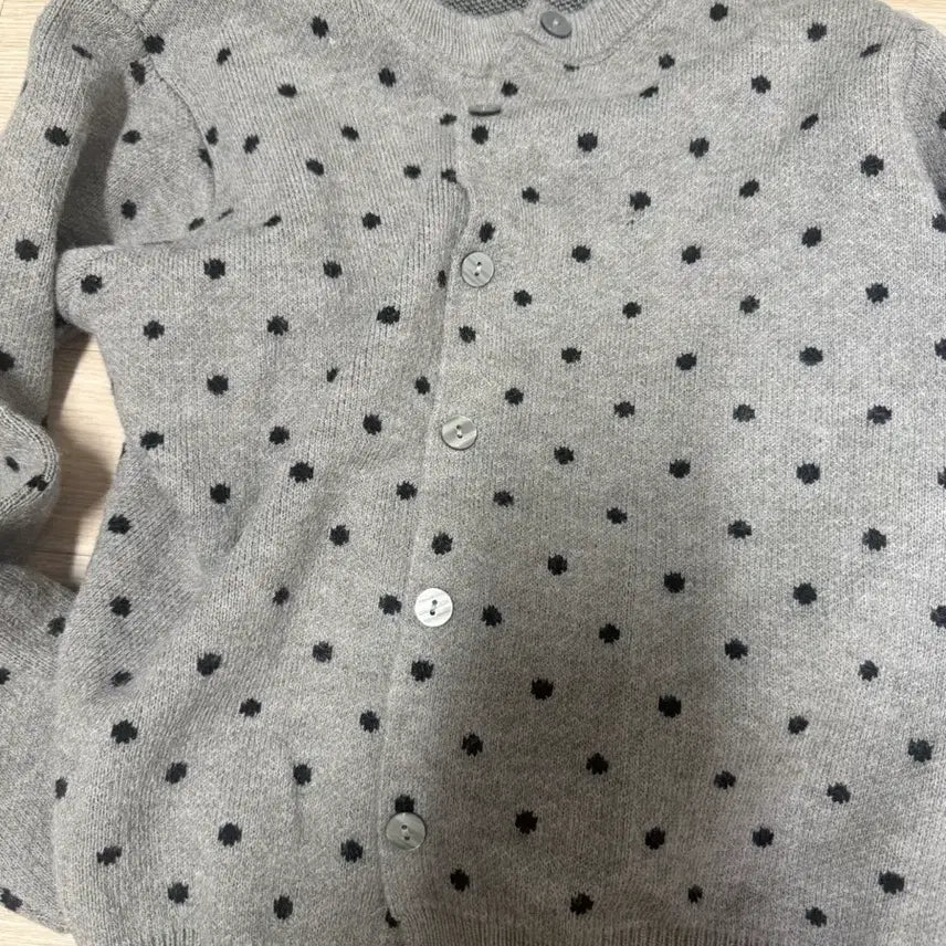 [BUNJANG] Beige Dot Stripe Corduroy Long Sleeve Set / 옷 벼룩 베이지 자켓 도트 가디건 스트라이프 긴팔 코듀로이 팬츠
