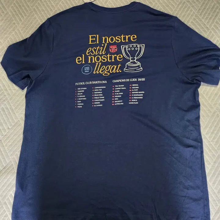 [BUNJANG] 나이키 바르셀로나 반팔티 네이비 2XL / 나이키 바르셀로나 반팔티 네이비 2XL