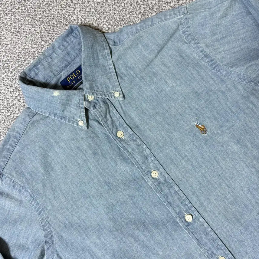 [BUNJANG] Polo Ralph Lauren Chambray Shirt M / [정품 QR] 폴로 랄프로렌 샴브레이 셔츠 M