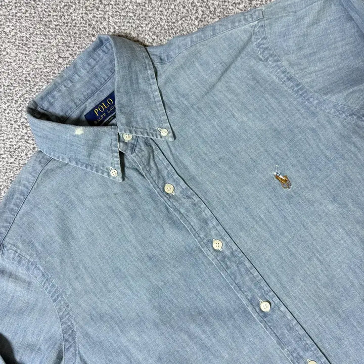 [BUNJANG] Polo Ralph Lauren Chambray Shirt M / [정품 QR] 폴로 랄프로렌 샴브레이 셔츠 M