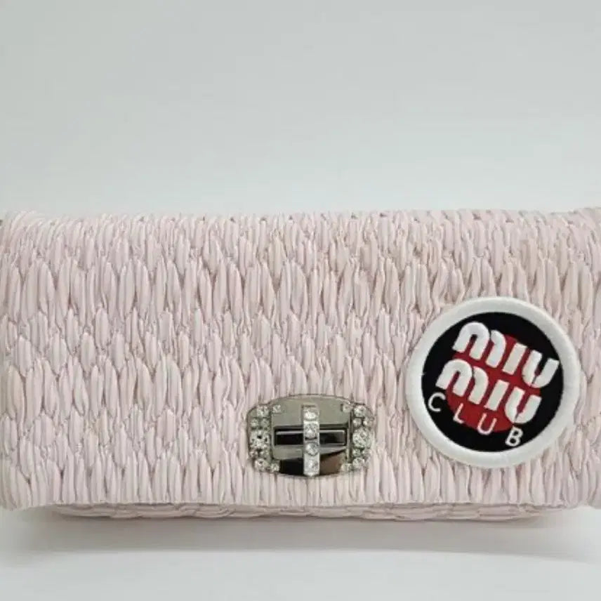 [BUNJANG] Miu Miu Fabric Crystal Shoulder Bag / 미우미우 패브릭 크리스탈 숄더백
