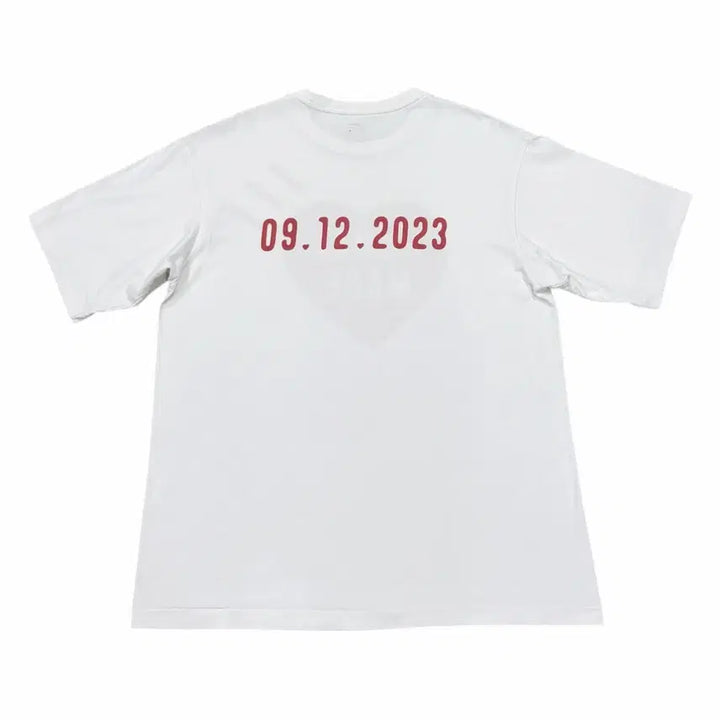 [BUNJANG] Human Made Daily Date Short Sleeve T-shirt / 휴먼메이드 데일리 날짜 반팔티 화이트 L
