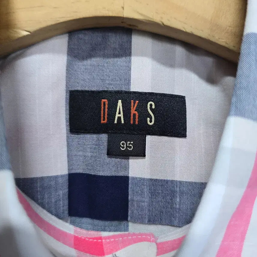 [BUNJANG] 닥스(DAKS) 체크 패턴 반팔 셔츠 95 / 닥스(DAKS) 체크 패턴 반팔 셔츠 95