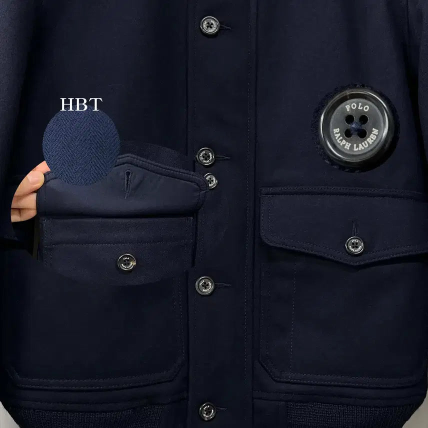 [BUNJANG] Polo Ralph Lauren A-1 Aviator Wool Down Flight Bomber Jacket / 폴로 랄프로렌 A-1 에비에이터 울다운 플라이트 보머 자켓