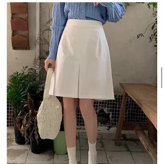 [SOLD OUT] 리리앤코 화이트 빅사이즈 미디스커트 4사이즈