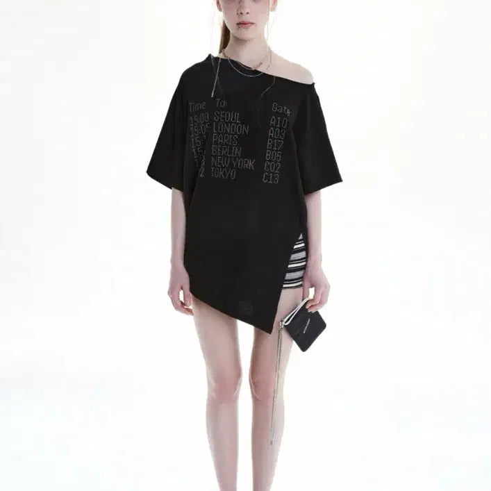 [BUNJANG] Holpaper Departure Cubic Asymmetric Top / 홀페이퍼 디파쳐 큐빅 언발란스 탑