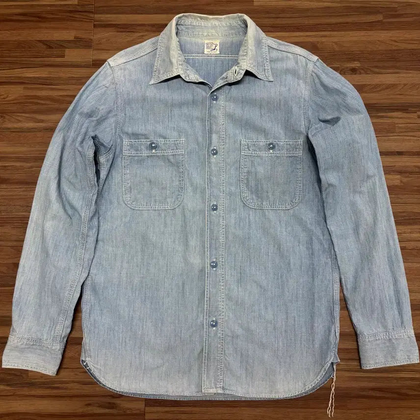 [BUNJANG] Orslow Chambray Grunge Fading Work Shirt / 오어슬로우 샴브레이 그런지 페이딩 워크 셔츠 2