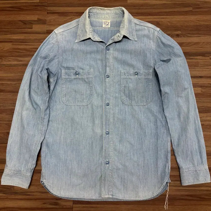 [BUNJANG] Orslow Chambray Grunge Fading Work Shirt / 오어슬로우 샴브레이 그런지 페이딩 워크 셔츠 2