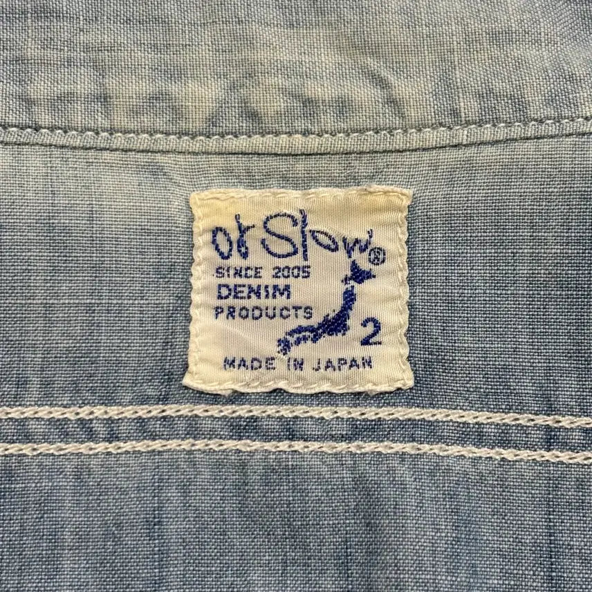 [BUNJANG] Orslow Chambray Grunge Fading Work Shirt / 오어슬로우 샴브레이 그런지 페이딩 워크 셔츠 2