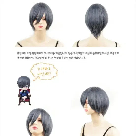 [BUNJANG] Black Butler Ciel Wig / (무료배송.새제품)흑집사시엘가발팝니다. 구매시덤드립니다 문의주세요