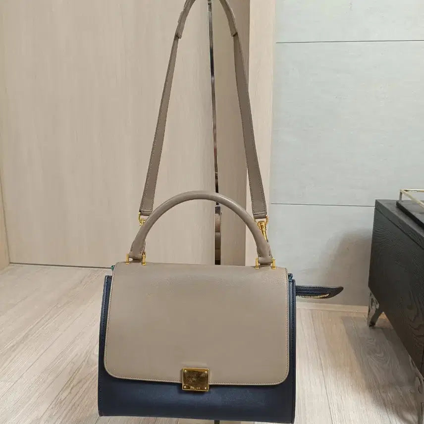 [BUNJANG] Celine Trapez Bag Multicolor 2-Way Tote Bag / (정품)셀린느 멀티컬러 트라페제 2-WAY 토드백