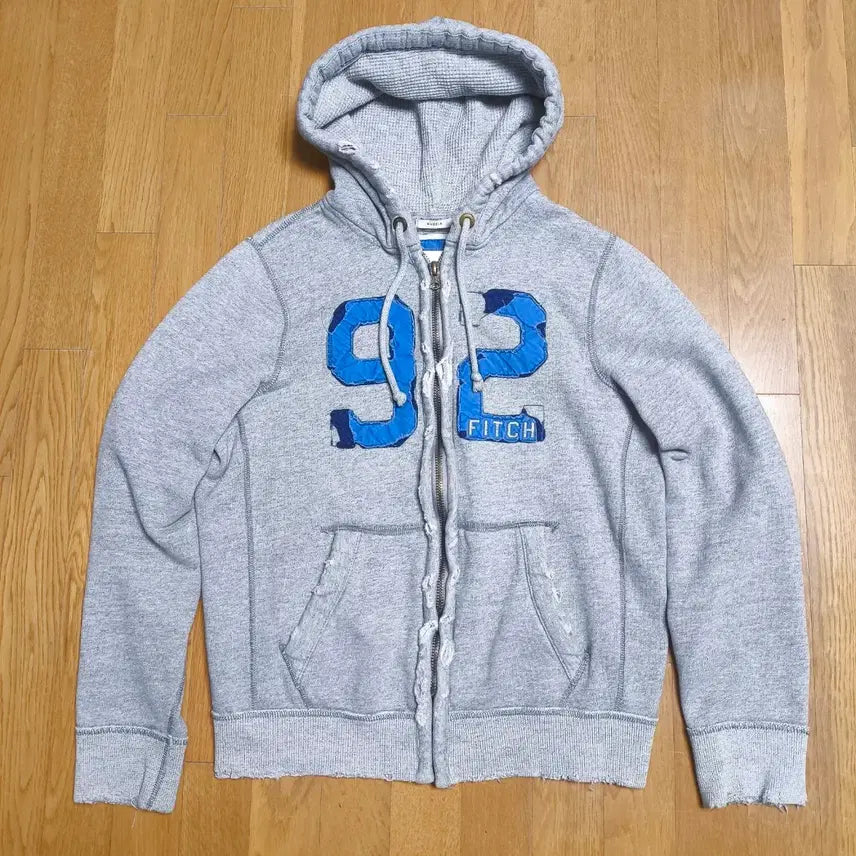 [BUNJANG] Abercrombie Distressed Hoodie Zip-up / [XL] 아베크롬비(Abercrombie) 디스트로이드 후드집업