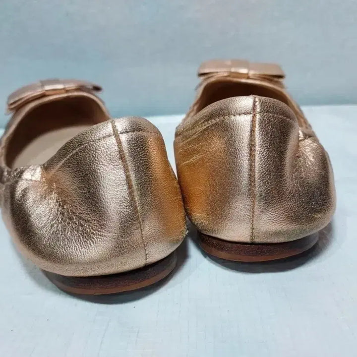 [BUNJANG] Prada Rose Gold Flat Shoes / 프라다정품로즈골드플랫슈즈