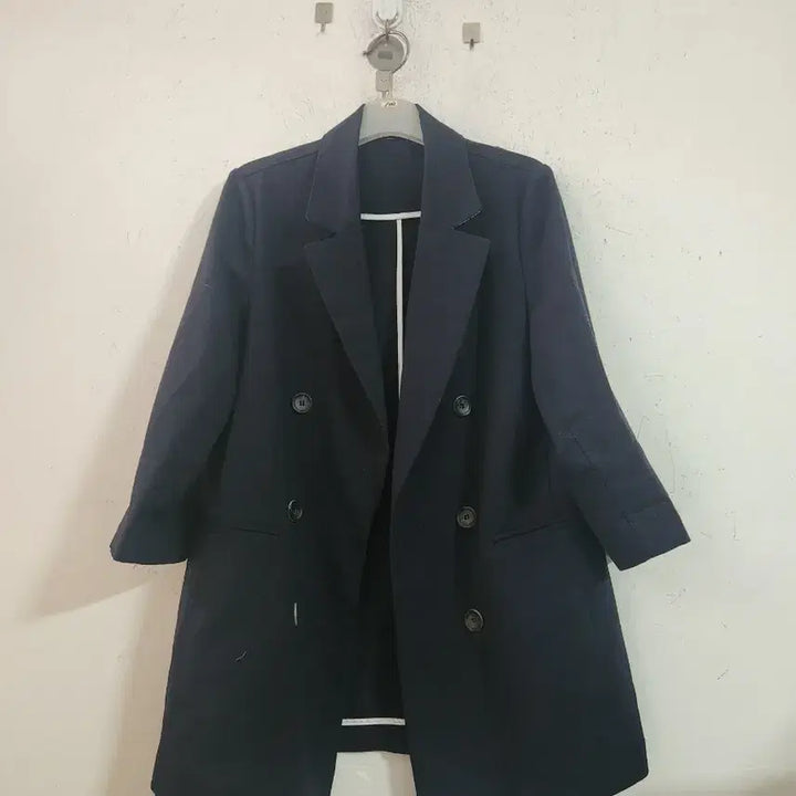 [BUNJANG] Navy Double Button Jacket / 네이비 더블 버튼 자켓