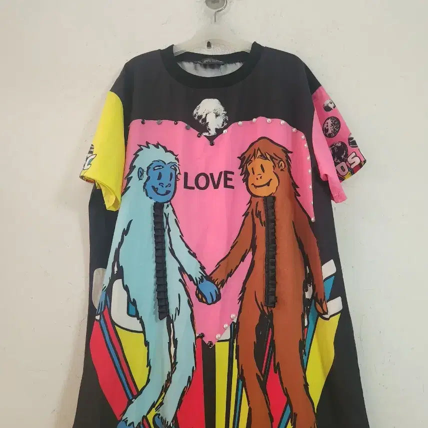 [SOLD OUT] 프린트 패턴 플리츠 롱 원피스