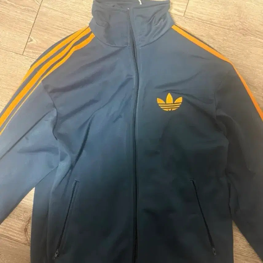 [BUNJANG] Adidas Training Jacket Navy/Orange / 아디다스 트레이닝 자켓 네이비/오렌지