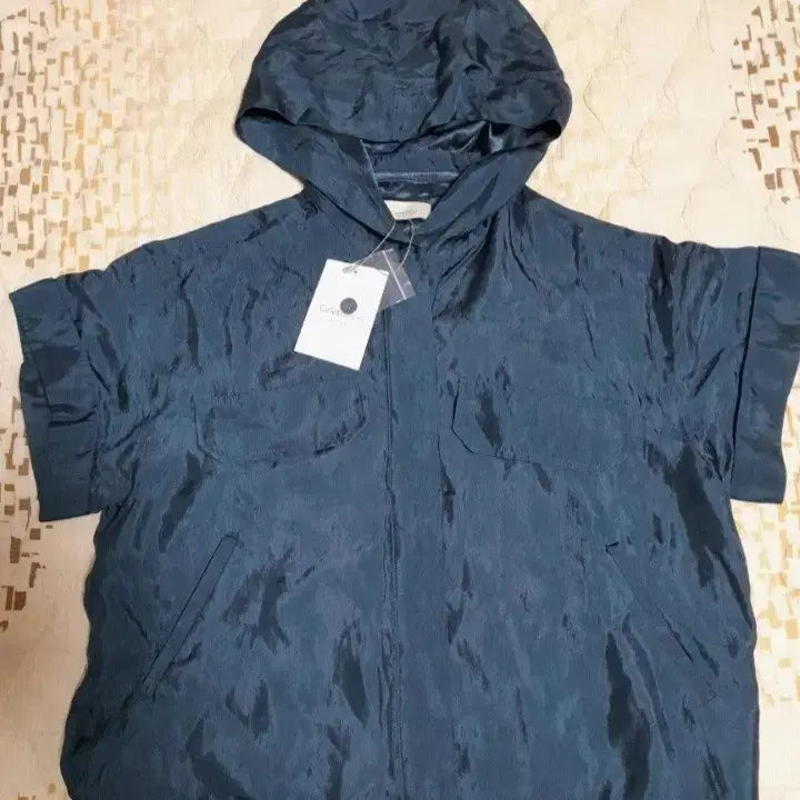 [BUNJANG] Celebration Blue Half Sleeve Hooded Jacket (Size 66) / [새상품] Celebration 반팔 후드 자켓 블루 66