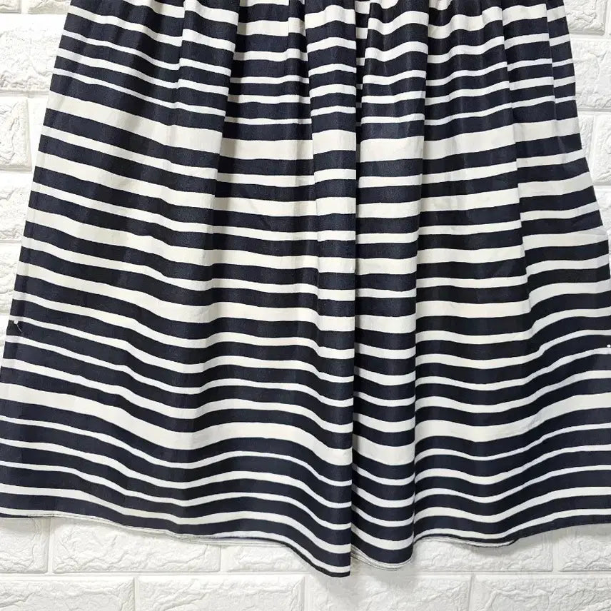 [BUNJANG] Striped Elastic Waist Long Skirt / 밴딩롱치마