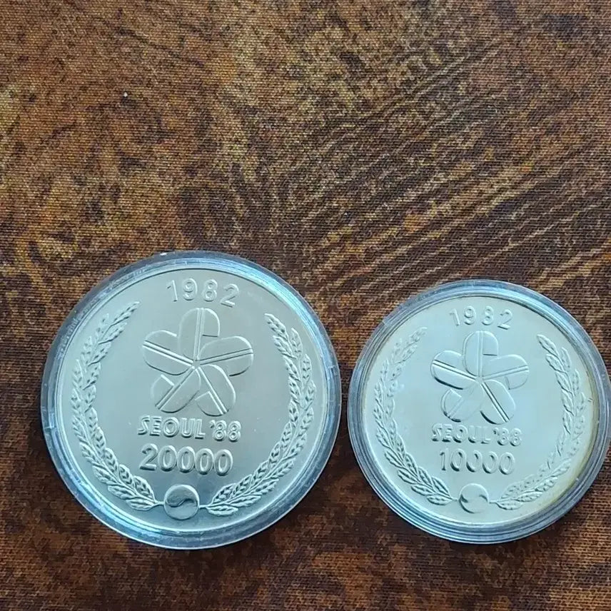 [BUNJANG] 1982 Seoul Olympic Commemorative Coin Set / 1982년 서울올림픽 기념주화 2종 세트일괄