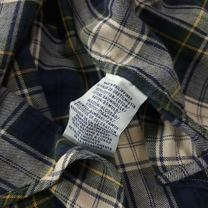[SOLD OUT] CK407 2XL 폴로 90s 클래식 타탄체크 네이비 셔츠 남방
