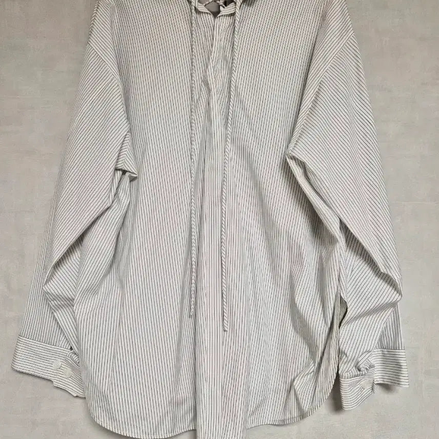 [BUNJANG] Time Lace-Up Oversized Shirt / 타임 백레이스업 오버사이즈셔츠