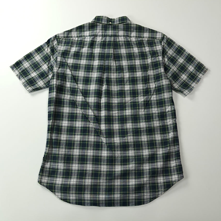 [BUNJANG] CK412 XL 폴로 90s 클래식 타탄체크 반팔 셔츠 남방 / CK412 XL 폴로 90s 클래식 타탄체크 반팔 셔츠 남방