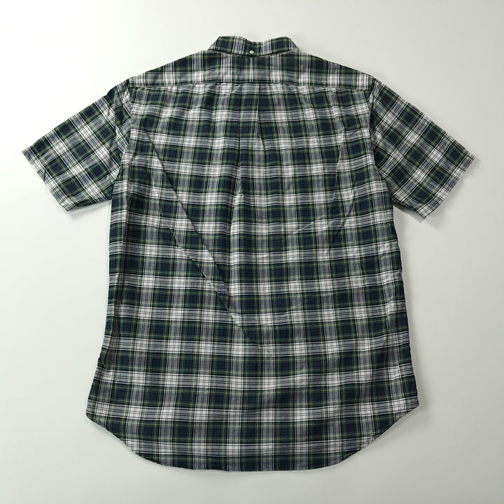 [BUNJANG] CK412 XL 폴로 90s 클래식 타탄체크 반팔 셔츠 남방 / CK412 XL 폴로 90s 클래식 타탄체크 반팔 셔츠 남방